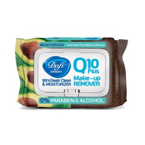 دستمال مرطوب 50 تایی میوه ای دافی Dafi Q10 Plus Make Up Remover