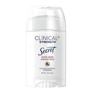 مام کلینیکال کرمی فرش اکتیو سکرت secret clinical strength active fresh 48 hr soft solid