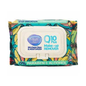 دستمال مرطوب 50 تایی گلی دافی Dafi Q10 Plus Make Up Remover