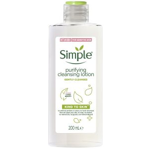 لوسیون پاک کننده آرایش سیمپل مدل Purifying Cleansing Lotion حجم 200 میل