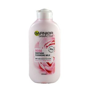 شیر پاک کن گل رز پوست خشک گارنیر garnier rose soothing cleansing milk 200 ml