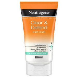ماسک شوینده صورت نوتروژینا Neutrogena مدل Clear & Defend
